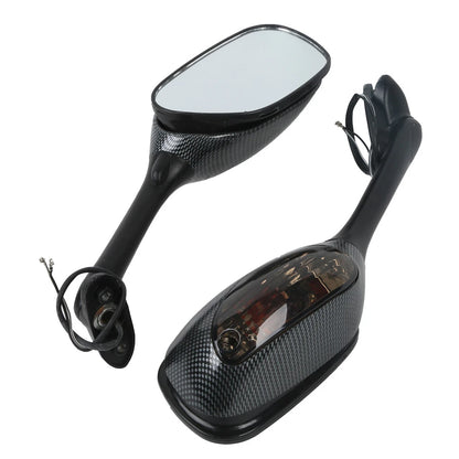 Clear/Smoke Turn Signal Rearview Mirrors for Suzuki GSXR600 GSXR750 (2006-2025)