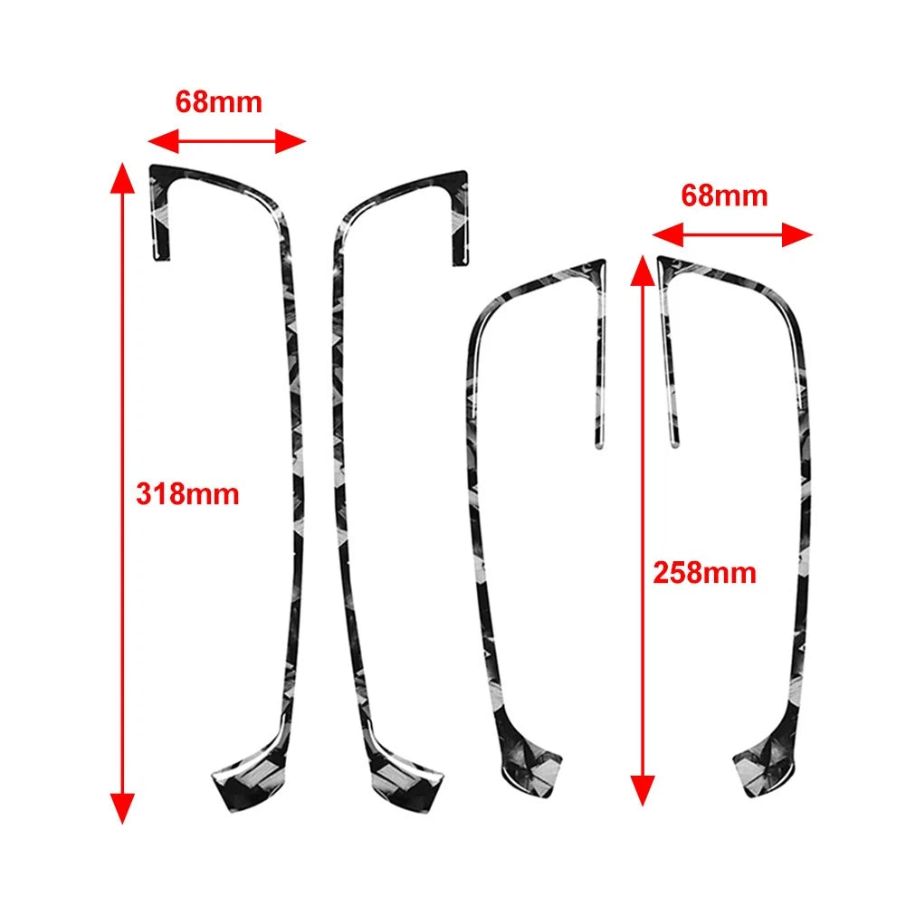 4 x Door Window Lift Switch Panel Cover Trim for Audi A3 S3 RS3 (2013-2020)