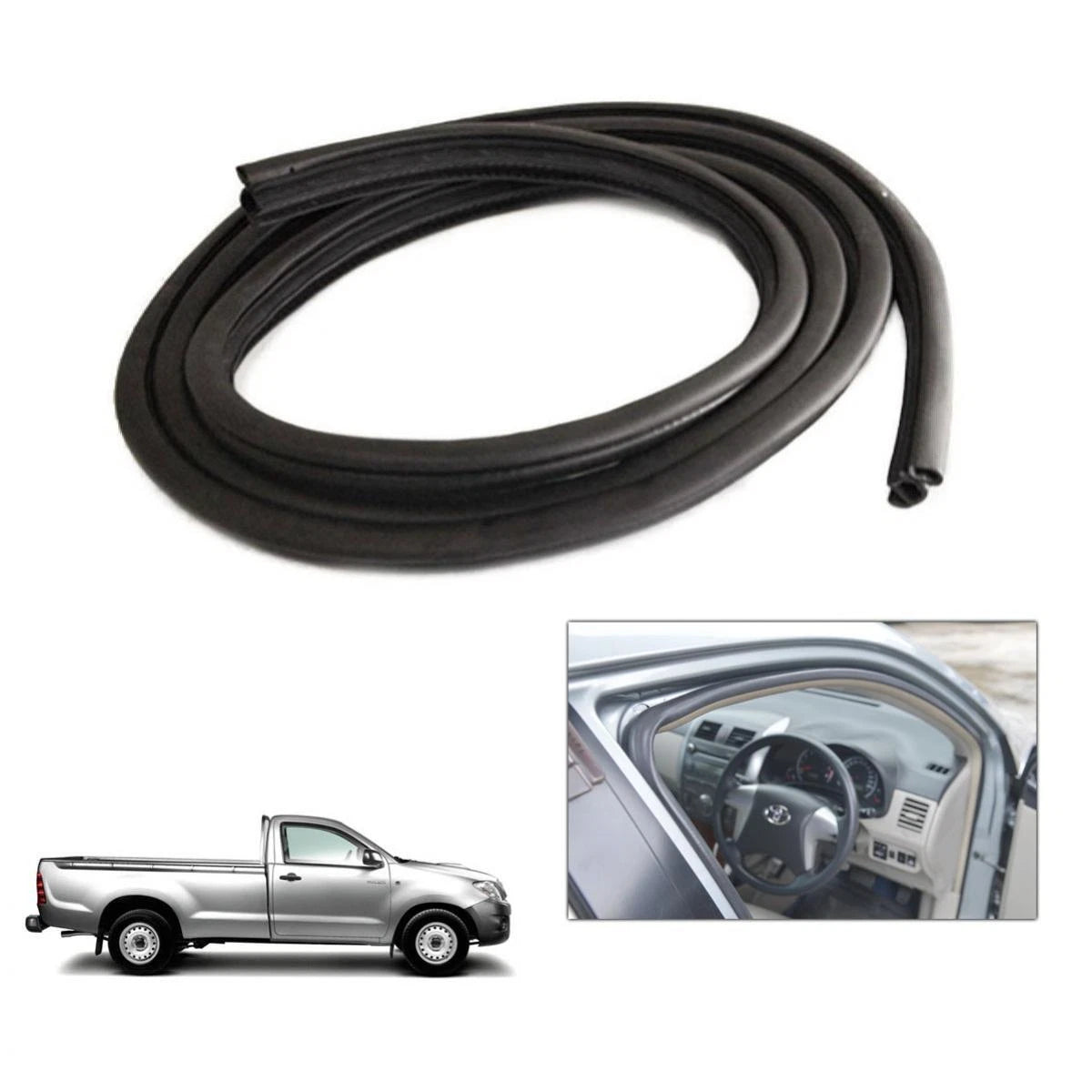 Door Trim Rubber Front 1 PC Fits Toyota Hilux Vigo SR5 2D Pickup UTE 2004-15 D06