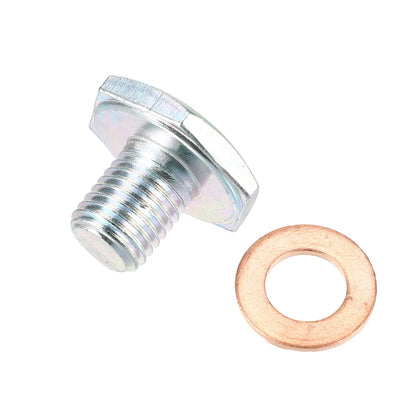 M10x1.25 Engine Oil Drain Plug with Washer for Ford (No Year Specified)