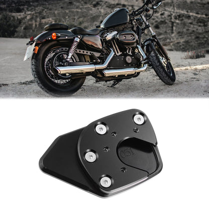 Kickstand Extension Enlarger Pad Side Stand Black for Honda