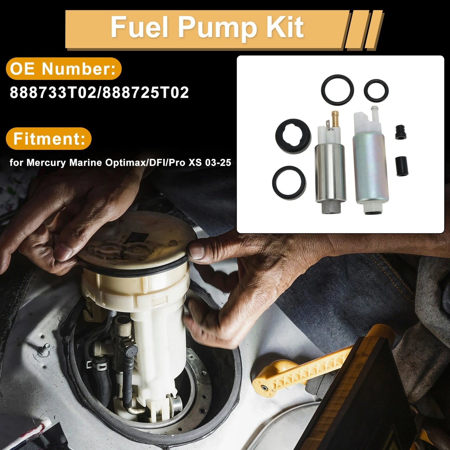 Fuel Pump / Metal for Mercury Marine Optimax (2003–2025)
