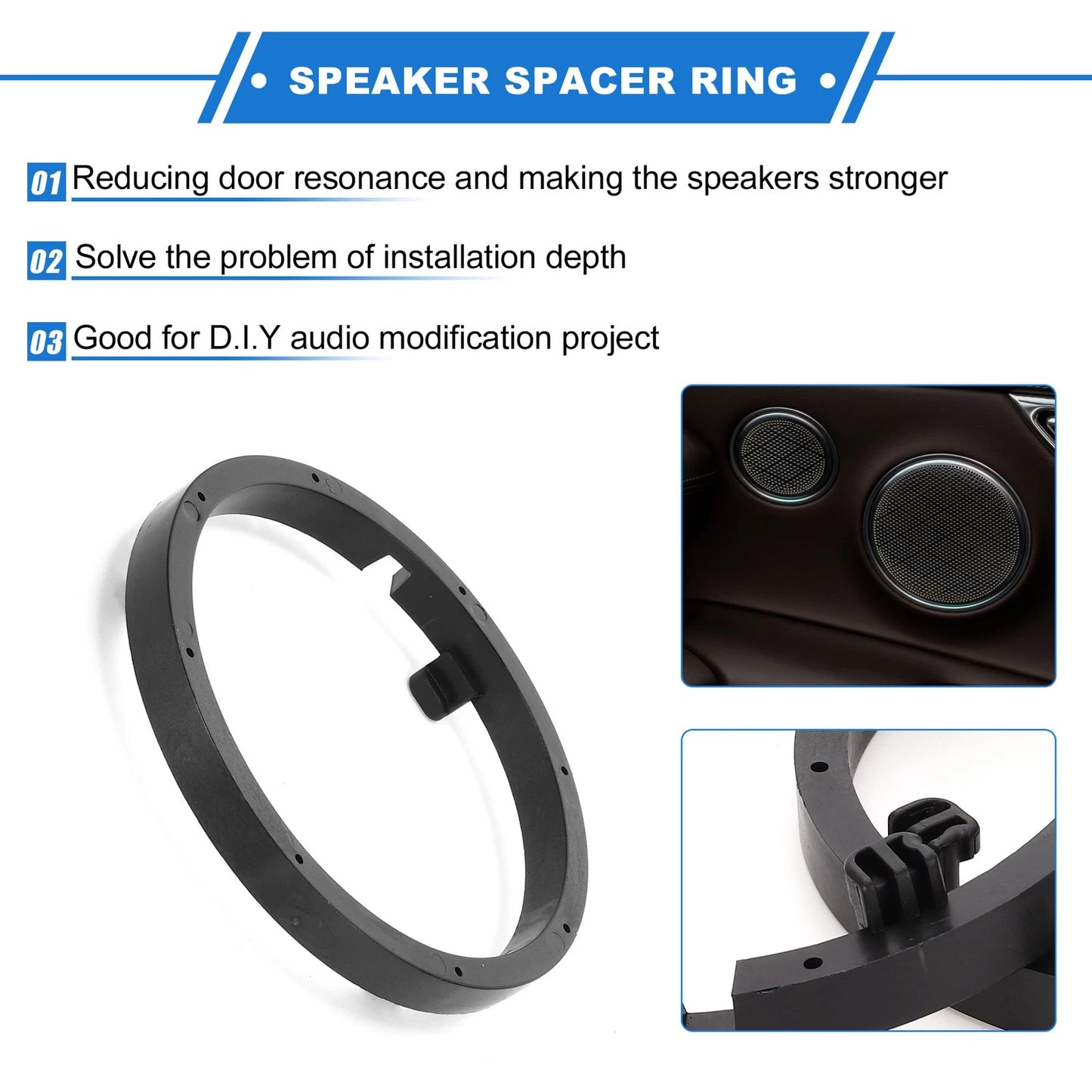 6.5'' Tweeter Speaker Spacer Rings for Mitsubishi Lancer