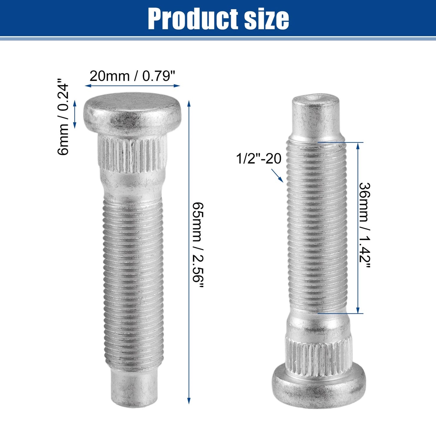 5 x 1/2"-20 Wheel Lug Studs for Ford Lincoln (2010-2023)