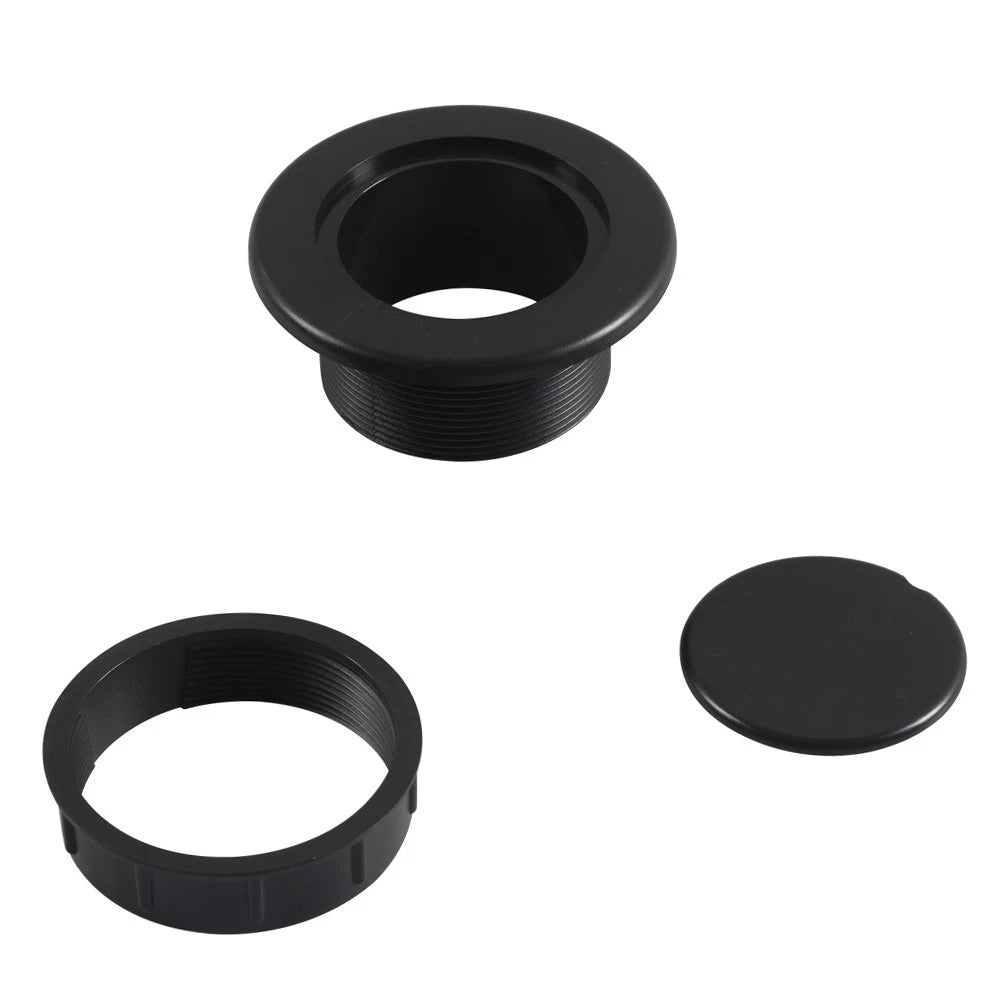 Umbrella Hole Ring Plug Cap Set for Outdoor Table Cover Black