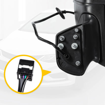 Left Side Door Mirror Gloss Black for Chevy Cruze (2016 - 2019)