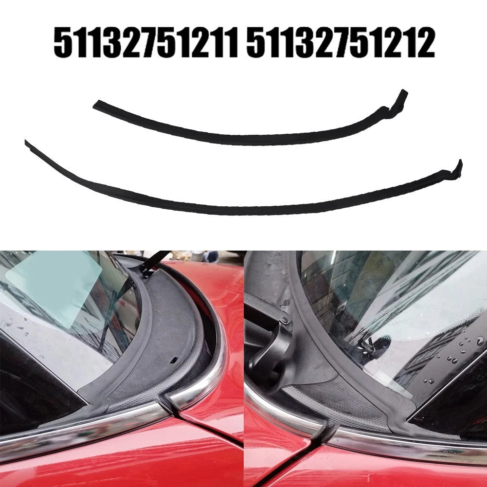 Front Pair Windshield Wiper Cowl Seal for MINI RHD