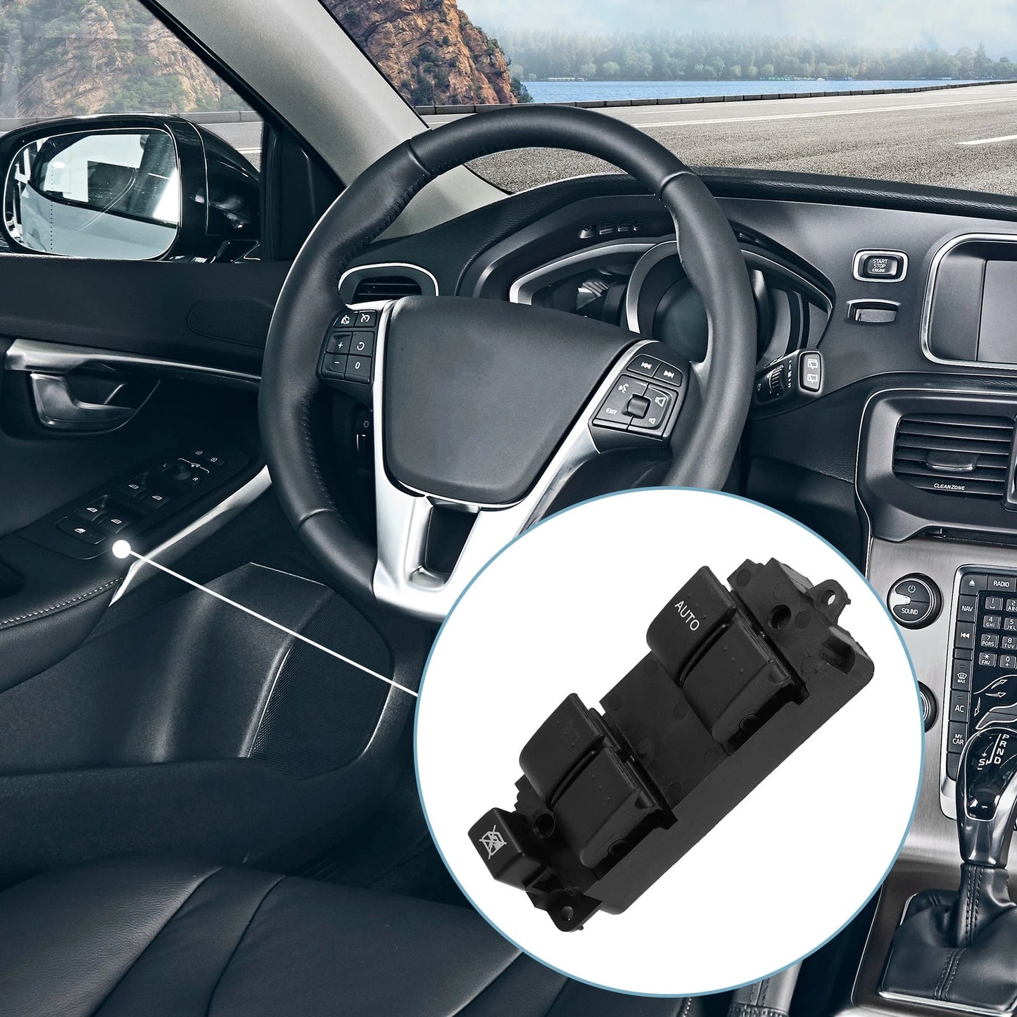 Power Window Master Control Switch Driver Side for Mazda 3 (2004-2009)