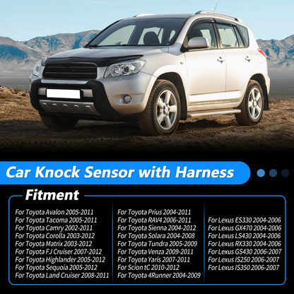 Knock Sensor with Harness for Lexus ES330, GX470, Toyota 4Runner, RAV4