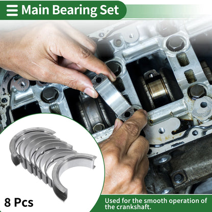8 Pcs Main Bearing Set for Chevrolet Equinox (2005-2009)