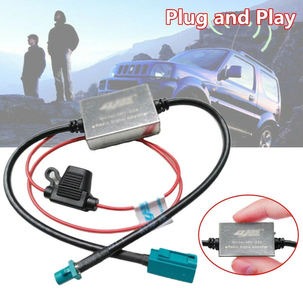 ANT208 / Car 12V / FM&AM Radio Signal Booster for Reliable ANT208