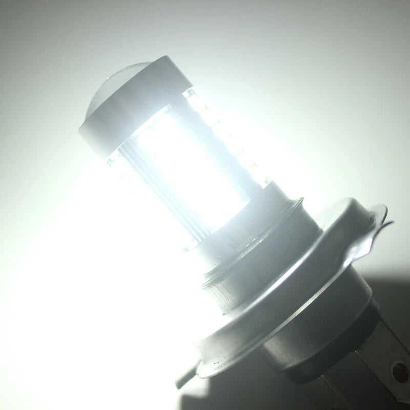 66SMD H4 9003 LED Lamp Car Motorcycle Headlight Bulb DC 6V 8W  High/Low Beam