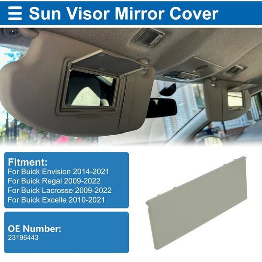 Sun Visor Mirror Cover for Buick Envision Light Beige (2014–2021)