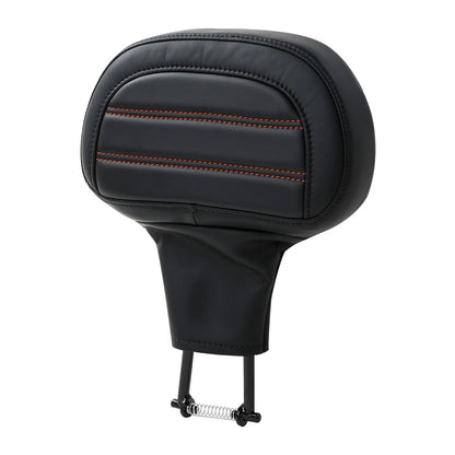 Front Driver Backrest Pad Black for Harley Touring CVO Street Glide (2014-2023)