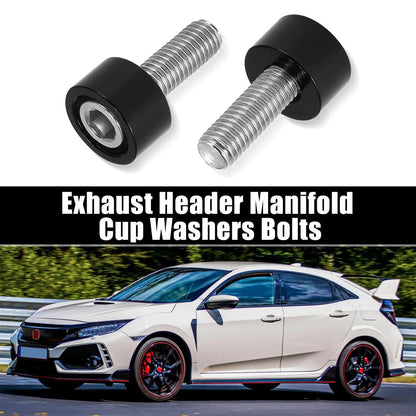 9 x M8x1.25 Exhaust Header Manifold Washers Bolts for Honda Acura