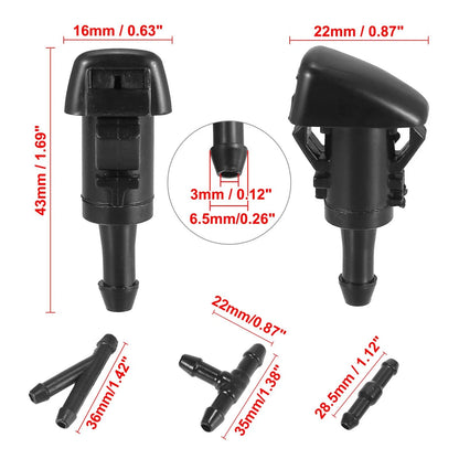4 x Windshield Wiper Washer Nozzle Jets for Subaru Impreza (2008-2012)