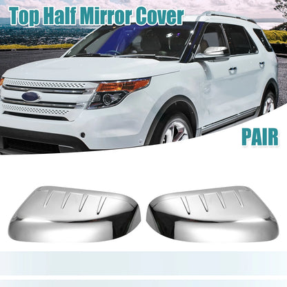 Chrome Plated Top Half Mirror Covers for Ford Explorer (2011)