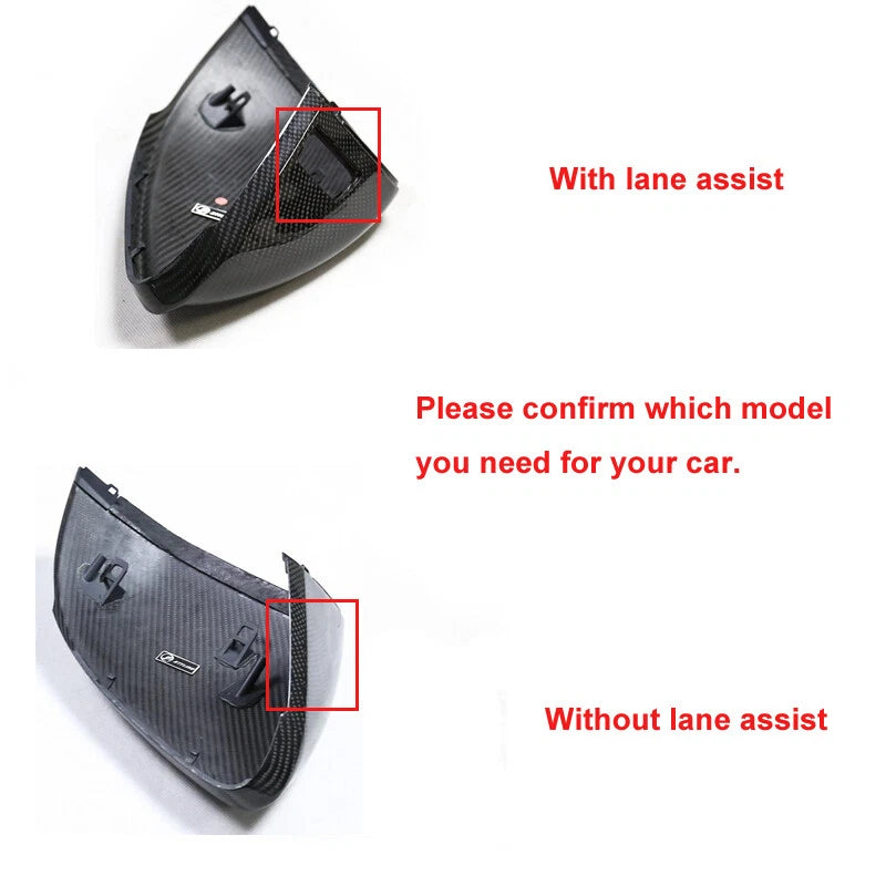 Real Carbon Fiber Side Mirror Cover Shell Housing For Lamborghini URUS 2018-22
