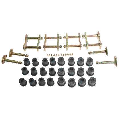 Front & Rear Leaf Spring Shackle Pin + Rubber Bush Kit for 75 Series Landcruiser