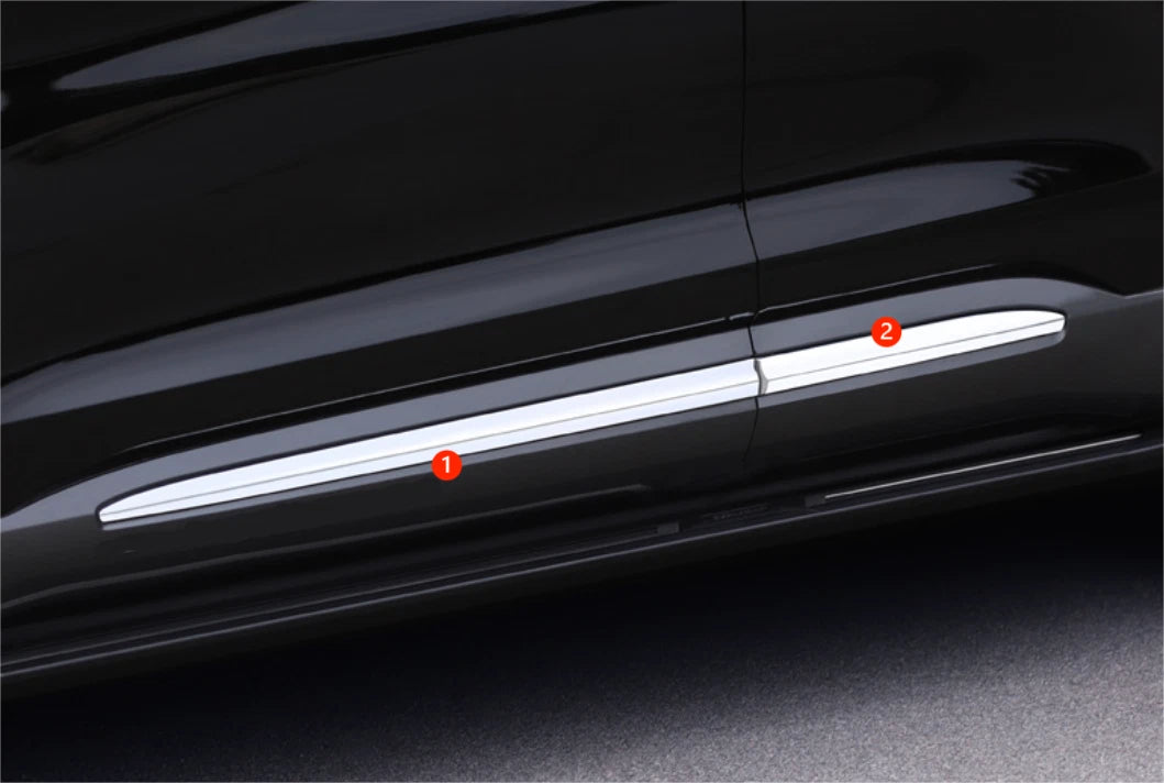 Chrome Door Side Body Molding Covers for 2020-2023 Ford Explorer 4 x Pieces