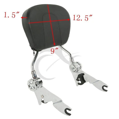 Sissy Bar Luggage Rack Backrest Docking Kit for Harley Street Glide (2014-2024)