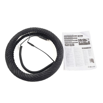 Heated Steering Wheel Cover 14.5-15.5in for Tangle Free Design