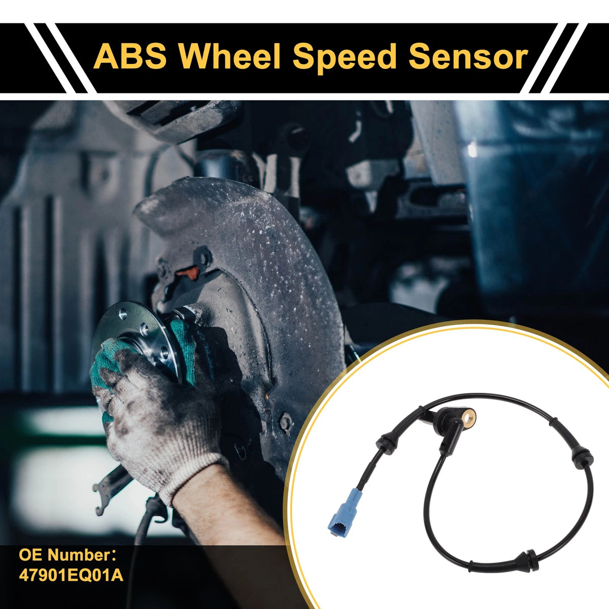 ABS Wheel Speed Sensor for Nissan X-Trail (2002-2007) 1 x Left Rear