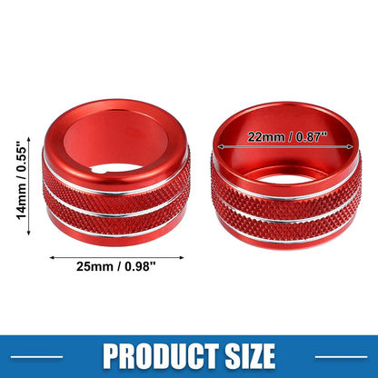 AC Radio Switch Knob Cover Trim for Subaru BRZ, Toyota 86 22 (Set of 2)