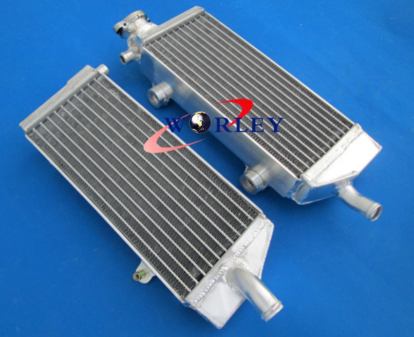 Aluminum Radiator & Blue Hose for KTM 250/450/505 SX-F/SXF (2007-2010)