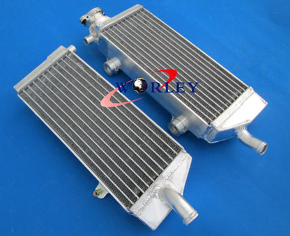 Aluminum Radiator & Blue Hose for KTM 250/450/505 SX-F/SXF (2007-2010)