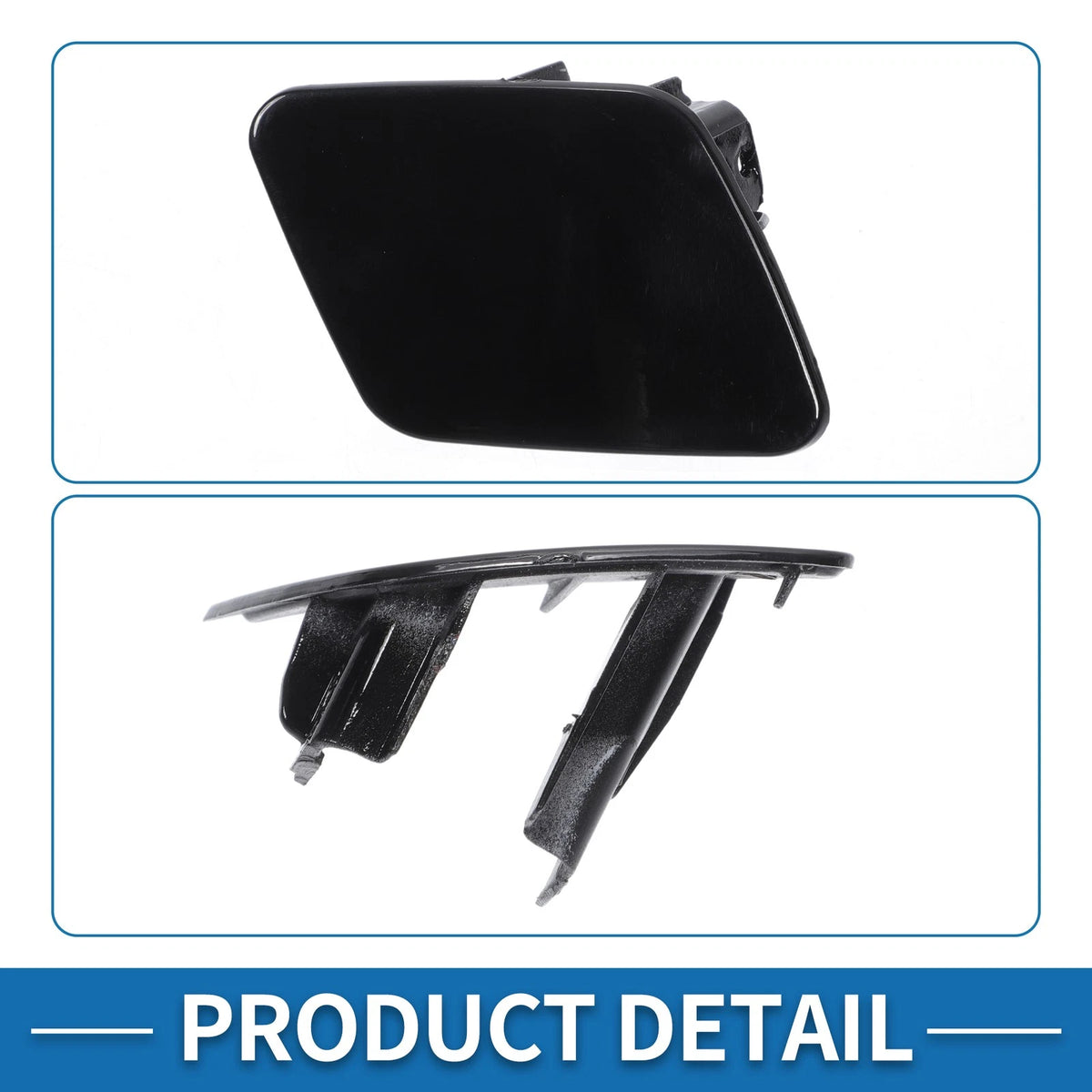 Bumper Headlight Washer Nozzle Cover for BMW 1 Series (2012-2019) Black