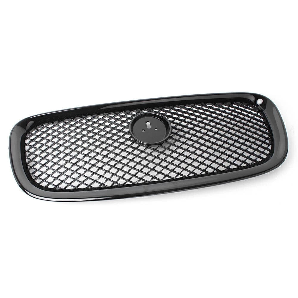 Gloss Black ABS Front Upper Grille Mesh for Jaguar XF XFR (2012-2014)