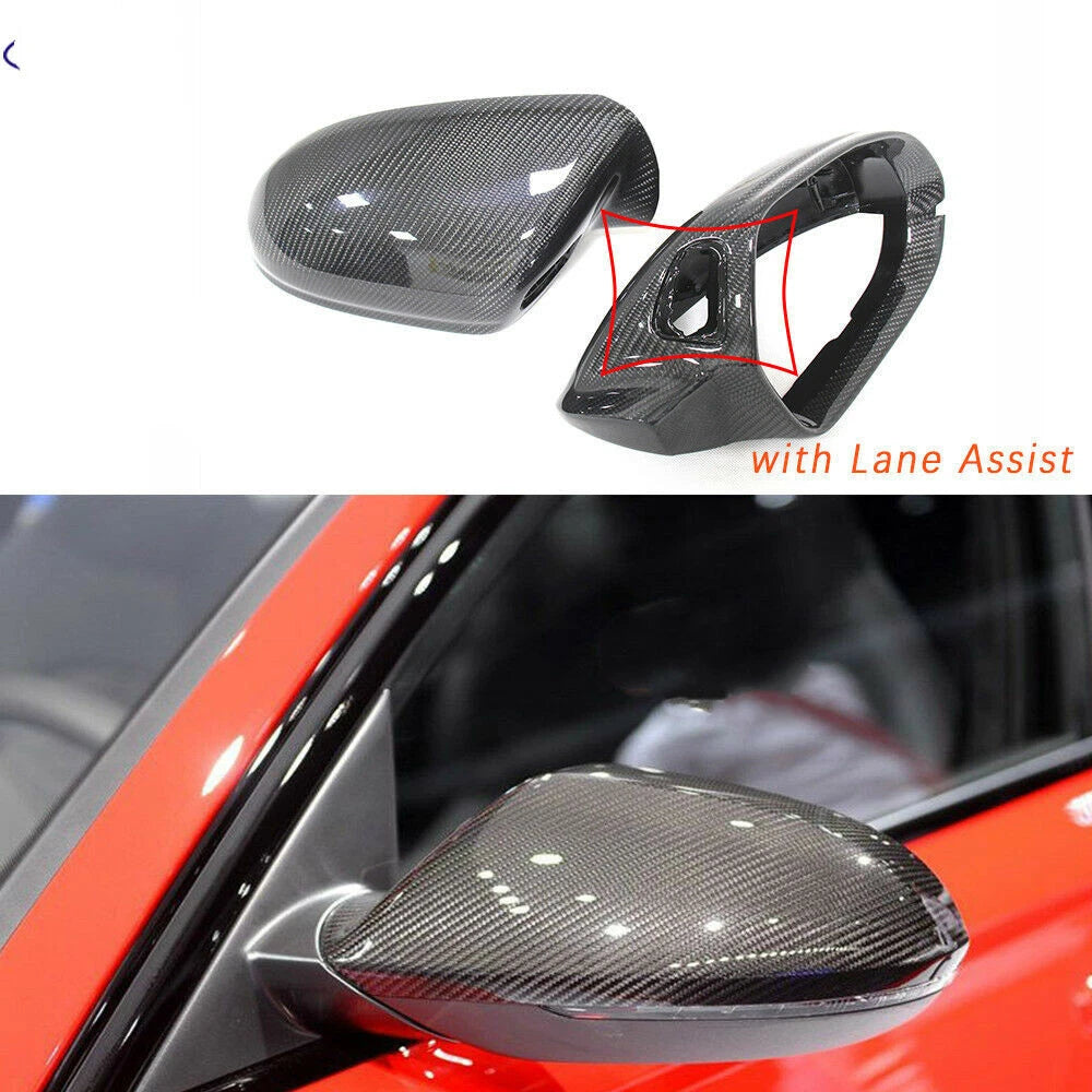 Carbon Fiber Mirror Housing Covers for A6 C7 S6 RS6 (2012-2018)