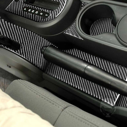 10 x Carbon Fiber Gear Shift Panel Covers for Jeep Wrangler JK (2007-2010)