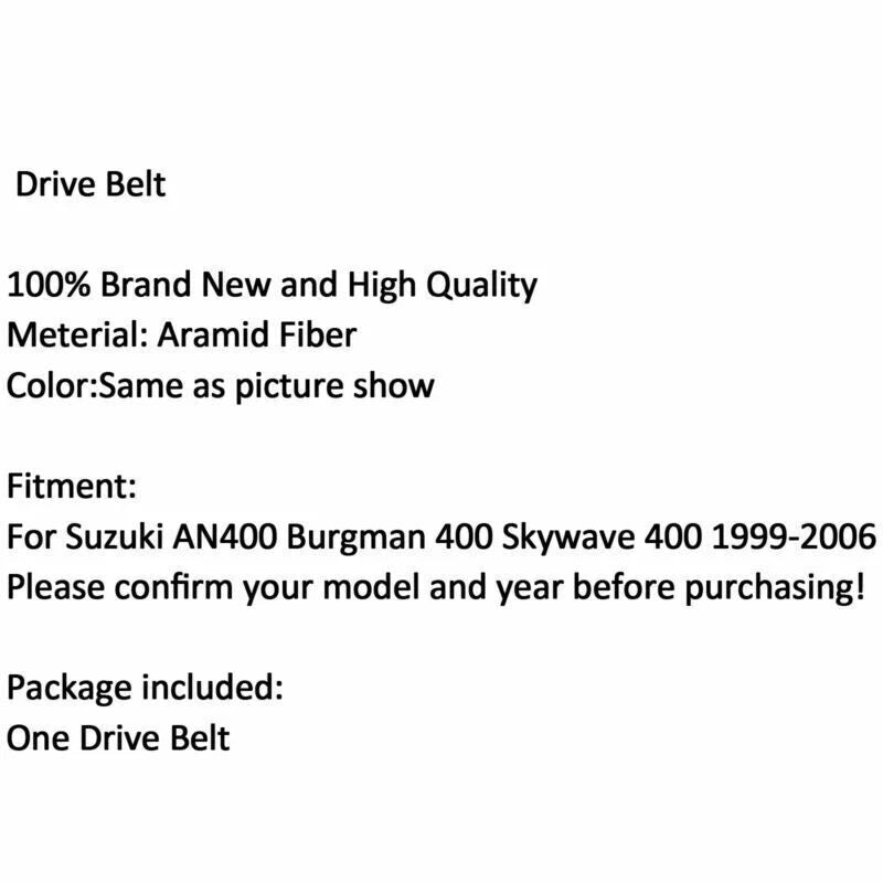 Transmission Belt for Suzuki AN400 Burgman (2003-2006)