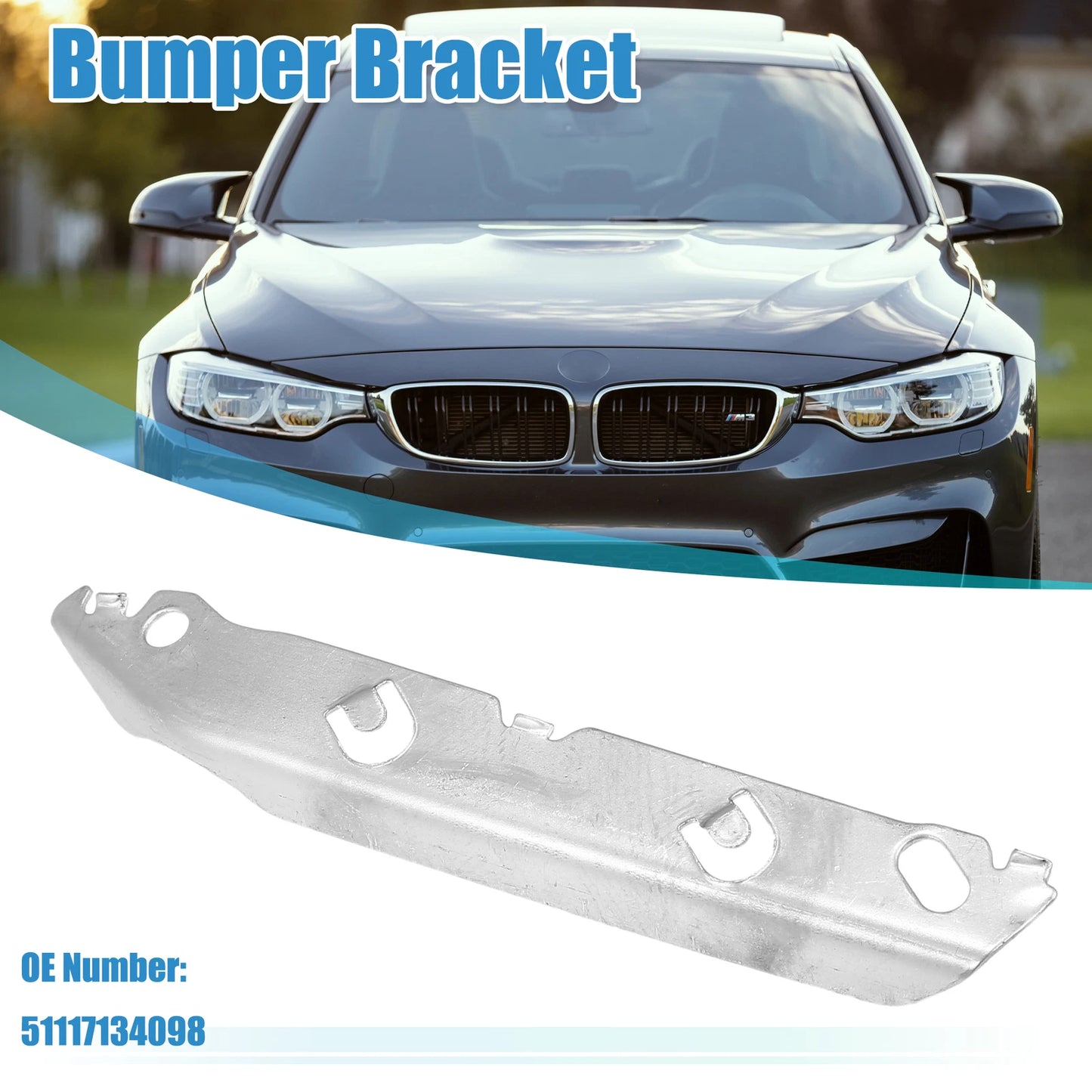 Right Side Front Bumper Mounting Support Bracket for BMW 328i (2007-2013)