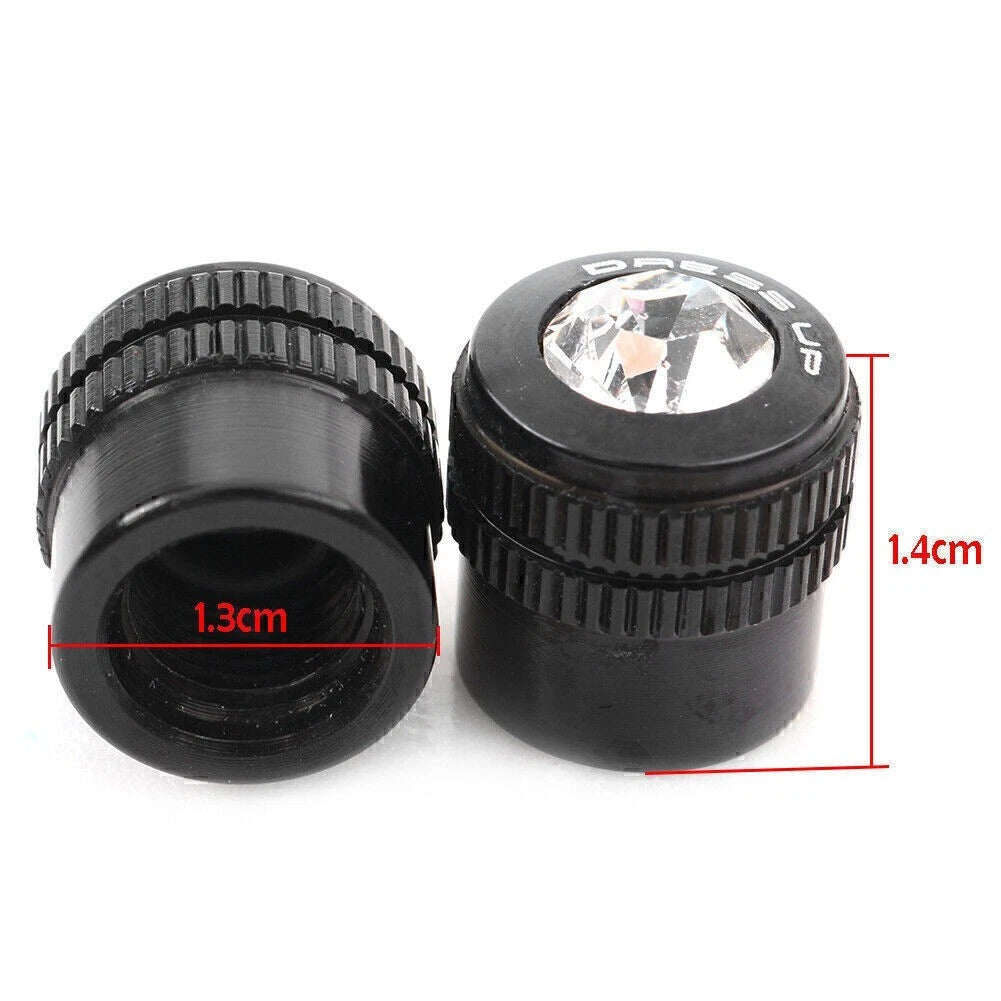 Gold Valve Stem Dust Caps for Car Wheel Tire Accessories