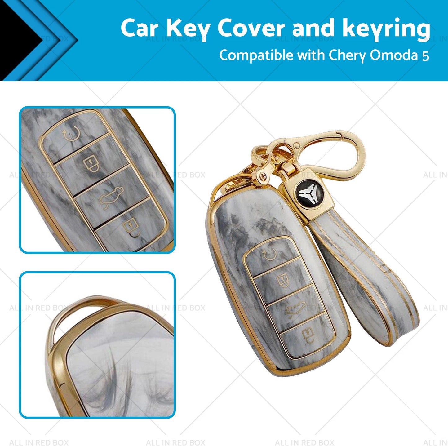 TPU Car Remote Key Fob Case Cover for Chery Omoda 5 (2022-2023)