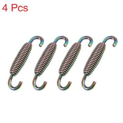4pcs 59mm Motorcycle Exhaust Pipe Springs Stainless Steel Swivel Hook