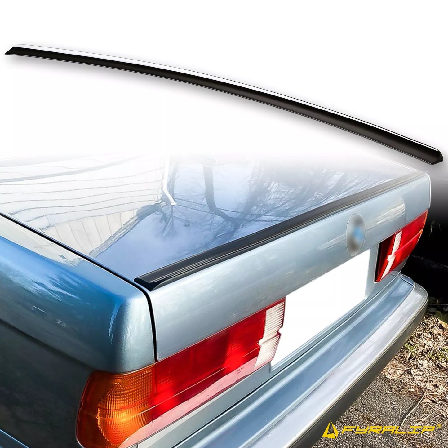 Black Boot Lip Spoiler for BMW 3 Series E30 Coupe (1982-1990)
