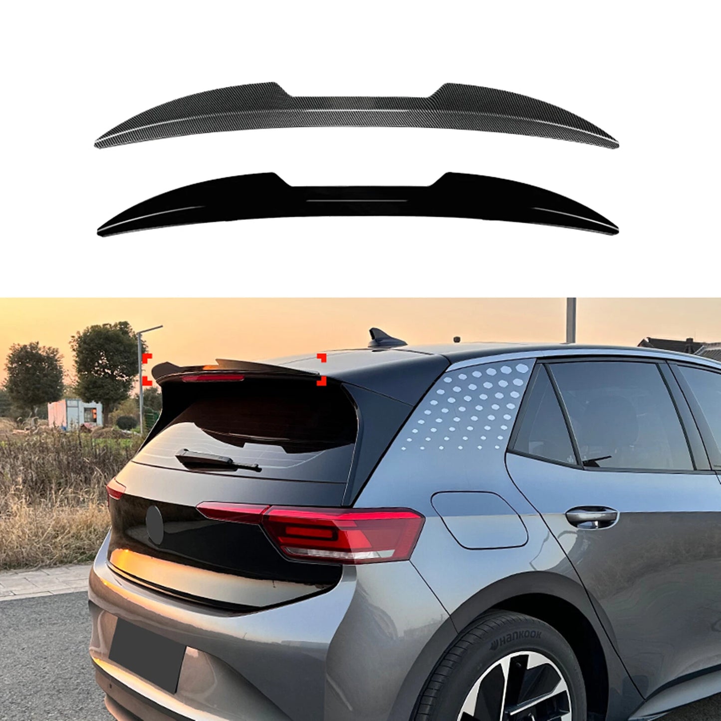 Rear Boot Spoiler Lip for Volkswagen ID.3 (2019-2022)