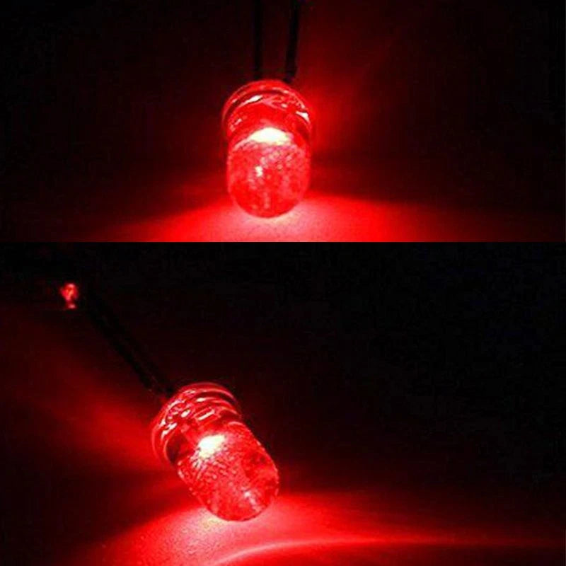 10 x 5mm Red LED Bulbs for Instrument Gauge Cluster Dash Light