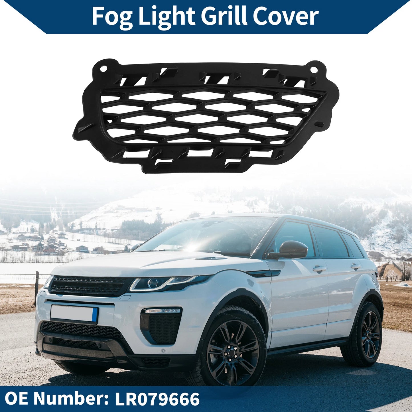 Front Right Fog Light Grill for Land Rover Range Rover Evoque (2012-2018)