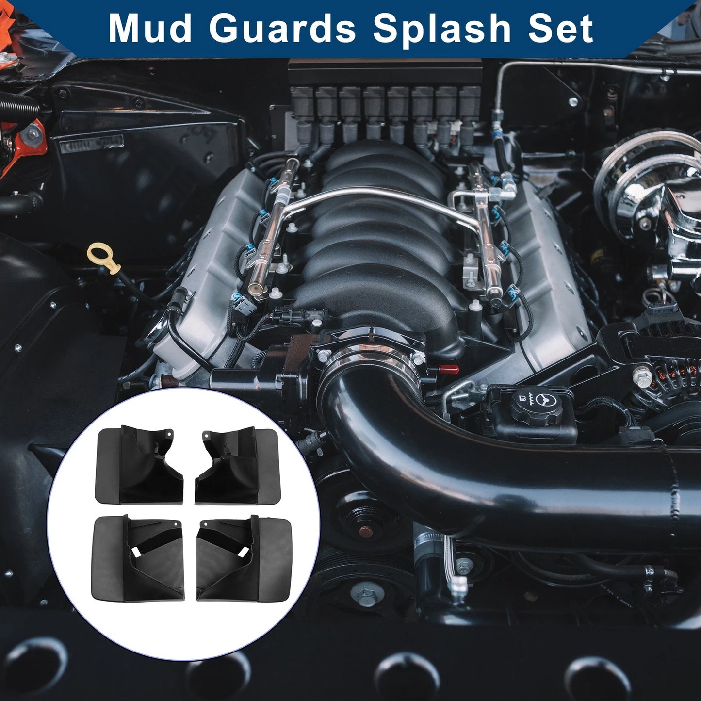 Mud Flaps Splash Guards Mud Guards for Toyota LAND CRUISER FJ120 PRADO 2DR
