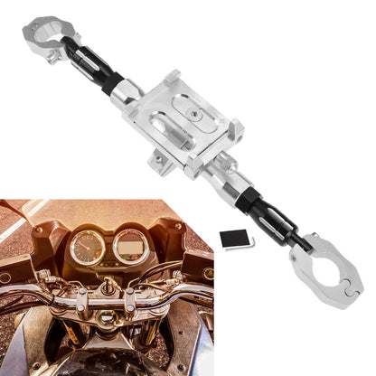 Balance Bar Extender Bracket 265mm Hole Silver Tone for Motorcycle