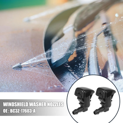 4 x Front Windshield Washer Nozzles for Ford F250 F350 F450 F550 (2011-2016)
