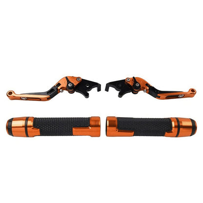 Folding Extendable Brake Clutch Lever Handlebar Grip Set for Yamaha FJR XJR 1300