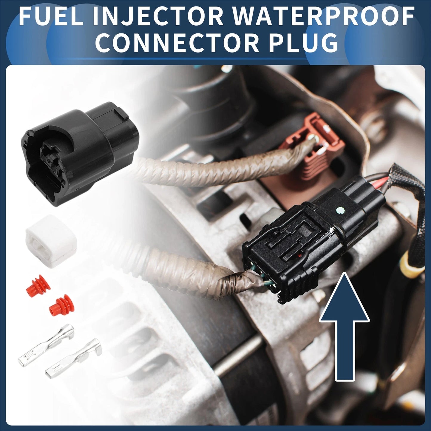 Fuel Injector Waterproof Connector Plug for Nissan