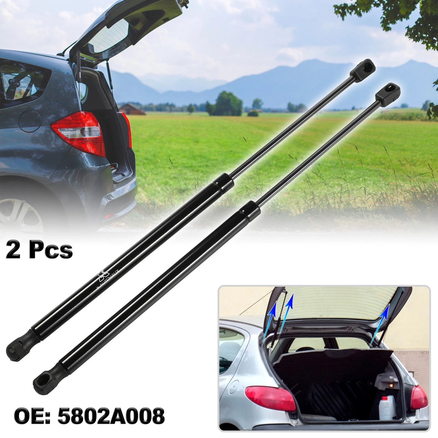 Rear Hatch Liftgate Gas Lift Supports for Mitsubishi Outlander (2003-2023)