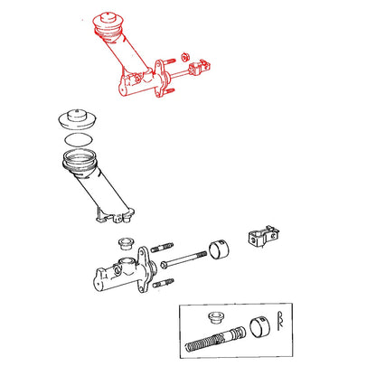 5/8 Clutch Master Cylinder for Toyota Carina Sedan 1992-2001